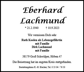 Eberhard Lachmund