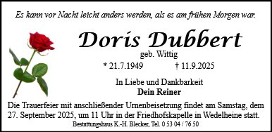Doris Dubbert