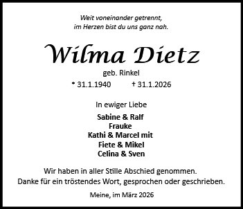 Wilma Dietz