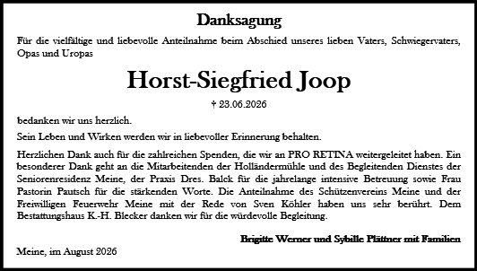 Horst-Siegfried Joop