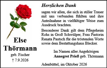 Else Thörmann