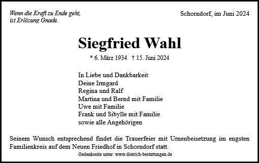 Siegfried Wahl