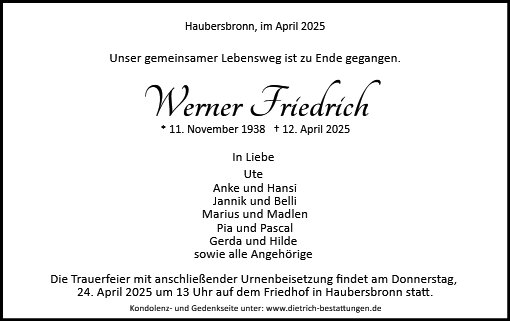 Werner Friedrich