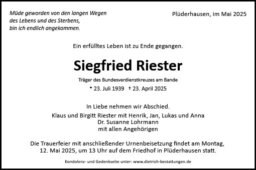 Siegfried Riester