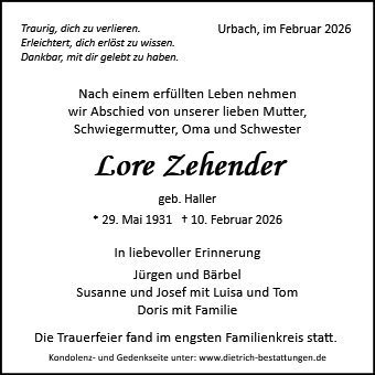 Lore Zehender