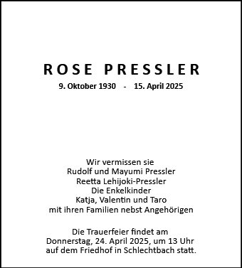 Rose Preßler