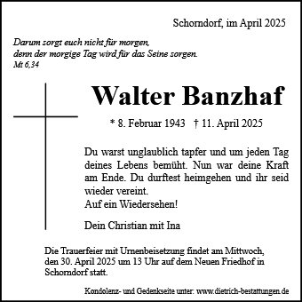 Walter Banzhaf