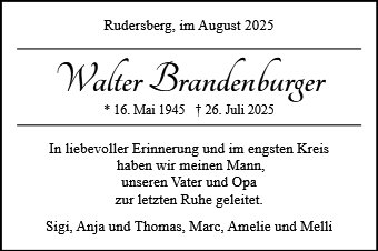 Walter Brandenburger
