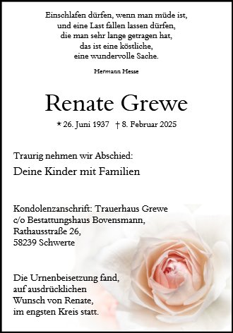Renate Grewe