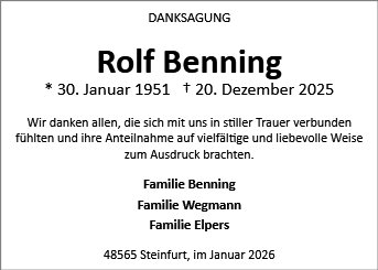 Rolf Benning