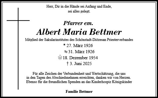 Albert Maria Bettmer