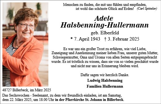 Adele Halsbenning-Hullermann