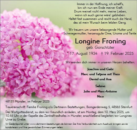 Longine Froning