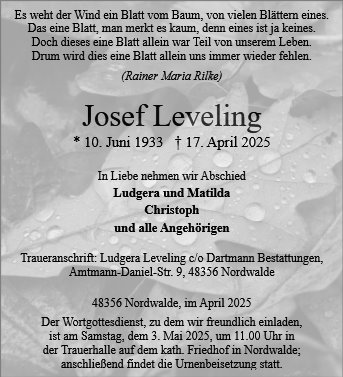 Josef Leveling