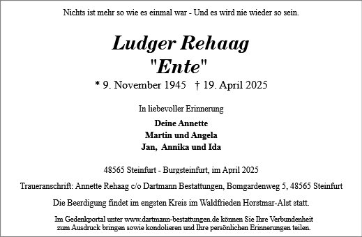 Ludger Rehaag