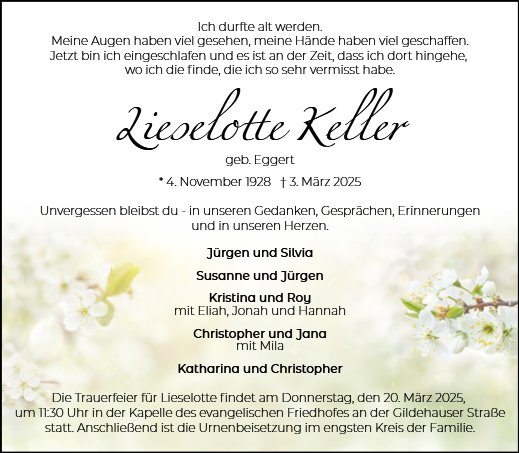 Lieselotte Keller