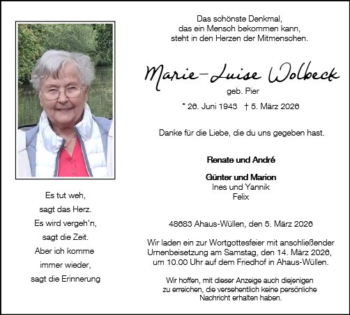 Marie-Luise Wolbeck