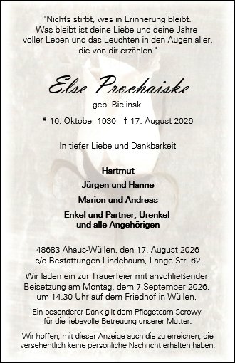 Else Prochaiske