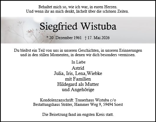 Siegfried Wistuba