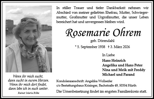 Rosemarie Ohrem