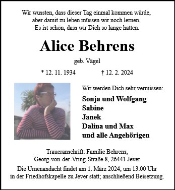 Alice Behrens