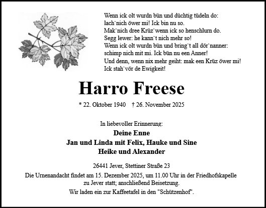 Harro Freese