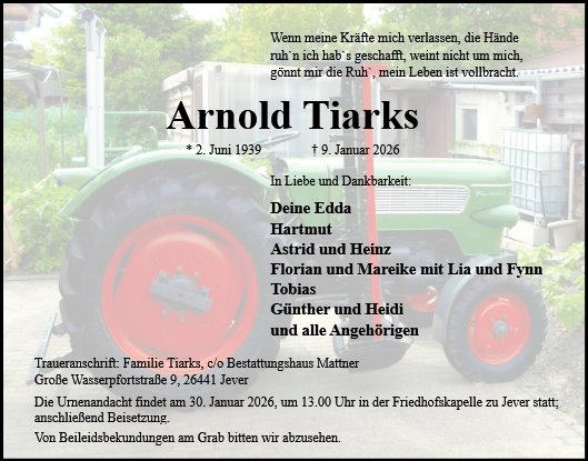 Arnold Tiarks