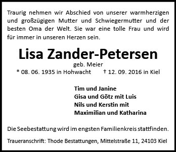 Lisa Zander-Petersen