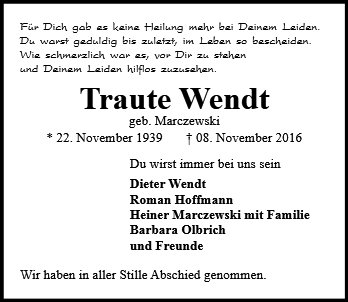 Traute Wendt