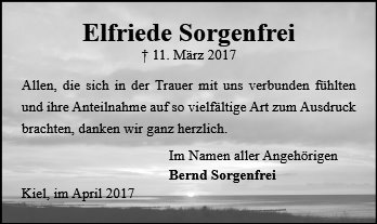 Elfriede Sorgenfrei