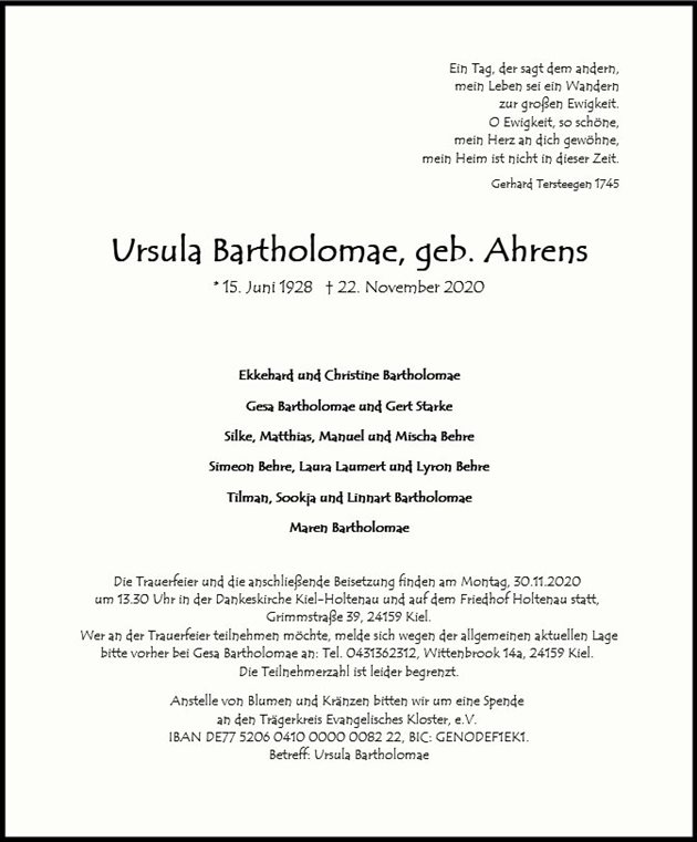 Ursula Bartholomae