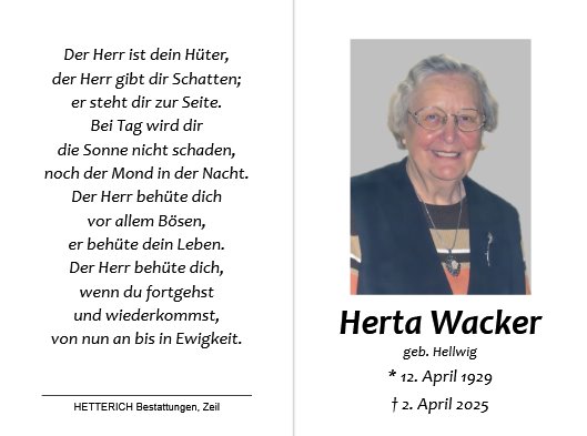 Herta Wacker