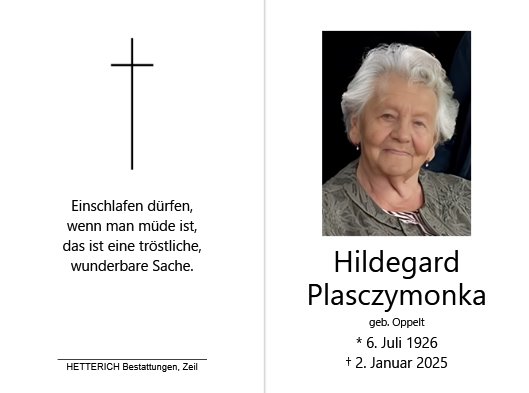 Hildegard Plasczymonka