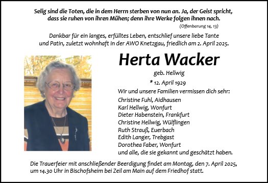 Herta Wacker