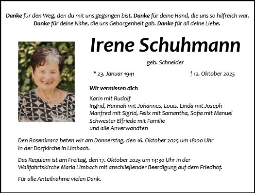 Irene Schuhmann