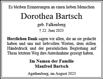 Dorothea Bartsch