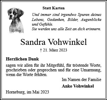Sandra Vohwinkel