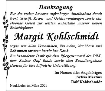 Margit Kohlschmidt