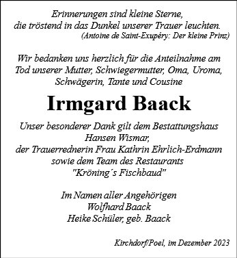 Irmgard Baack