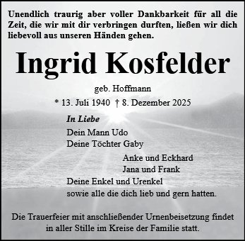 Ingrid Kosfelder