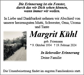 Margrit Kühl