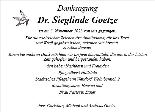 Sieglinde Goetze