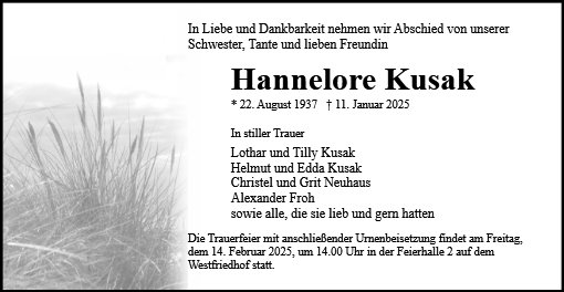 Hannelore Kusak