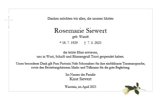 Rosemarie Siewert