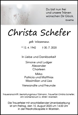 Christa Schefer