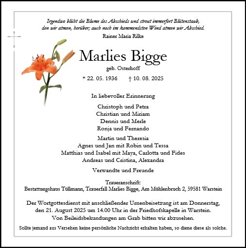 Marlies Bigge