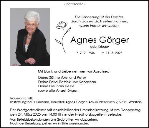 Agnes Görger