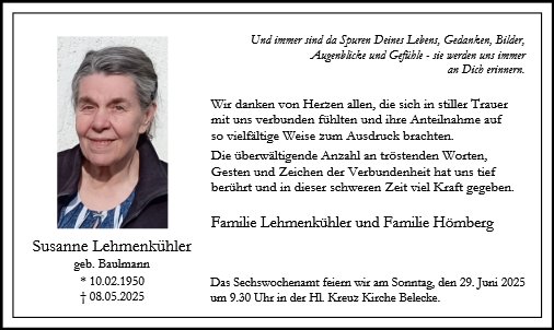 Susanne Lehmenkühler
