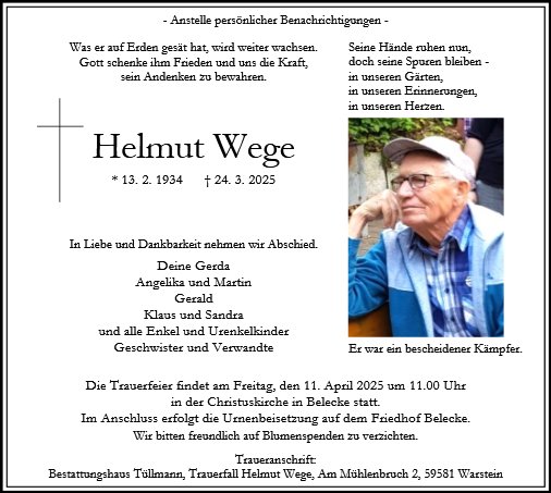Helmut Wege