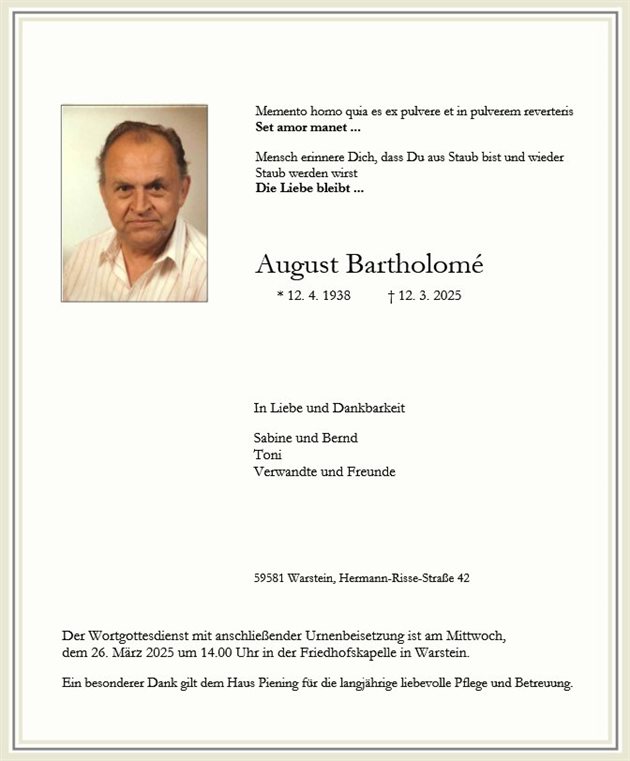 August Bartholomé